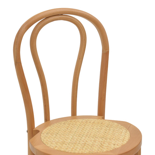 Бар стол THONET естествен бук 41x50x105см