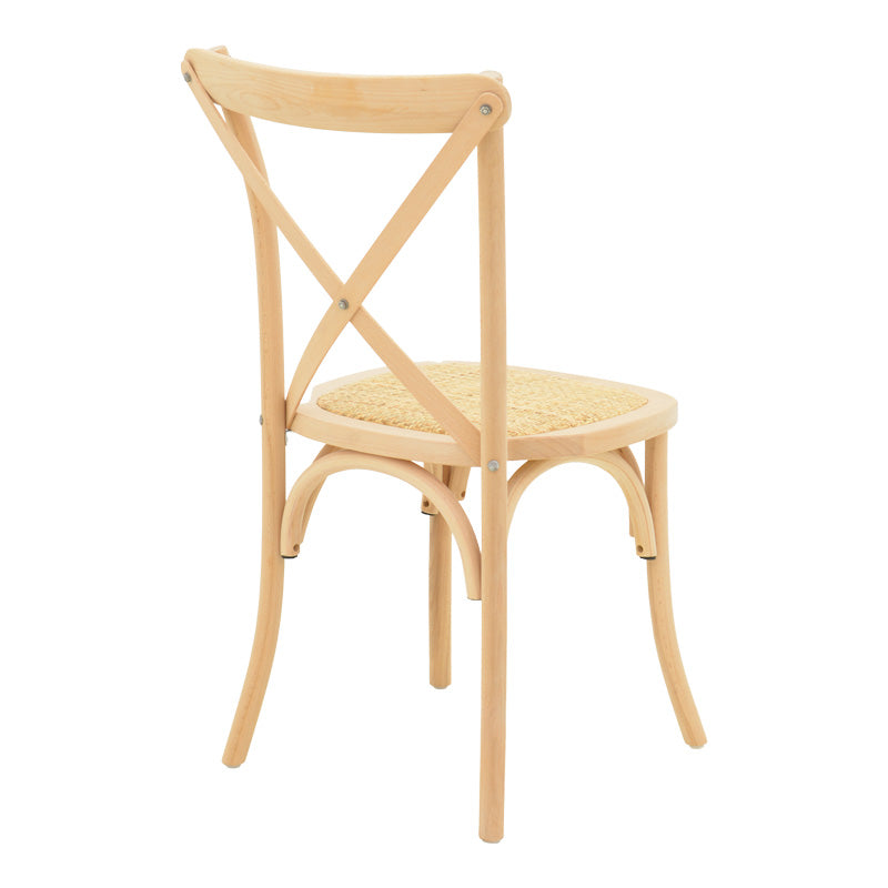 Стифиращ се стол DYLON небоядисана седалка от бук-ратан 48x52x89см