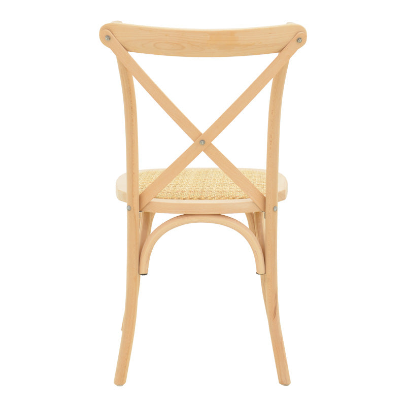 Стифиращ се стол Dylon небоядисана седалка от бук-ратан 48x52x89см