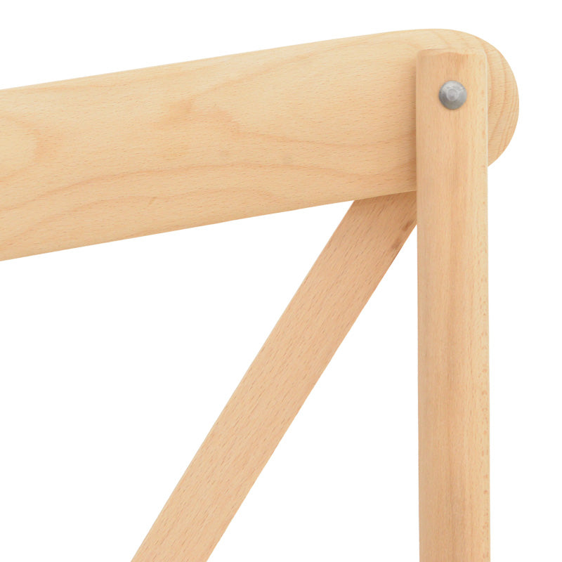 Стифиращ се стол Dylon небоядисана седалка от бук-ратан 48x52x89см