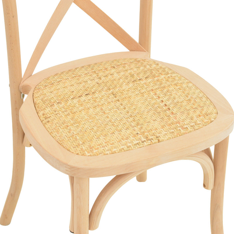 Стифиращ се стол DYLON небоядисана седалка от бук-ратан 48x52x89см