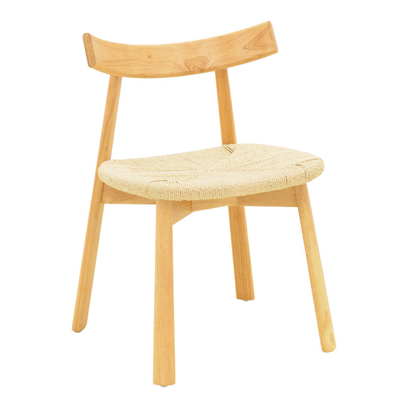 Стол clareta каучуково дърво-въже в естествен нюанс 53x55x79см