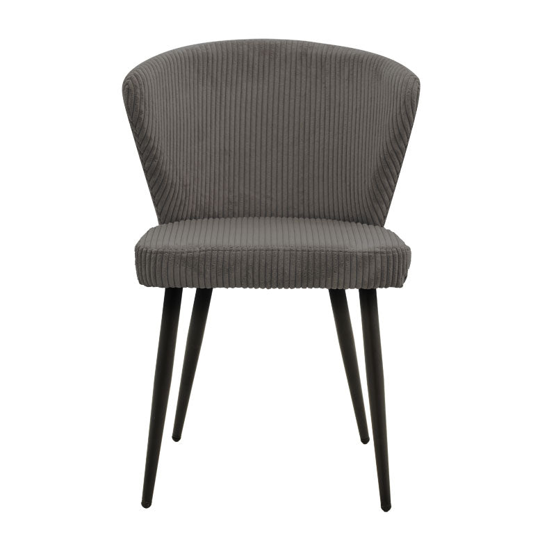 Стол Mattia плат антрацитно-черен метален крак 55x53x80см