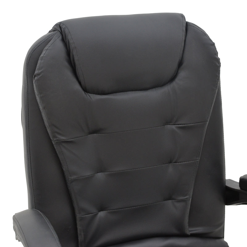 Офис стол мениджър Kardi черен pu 66x64x117см