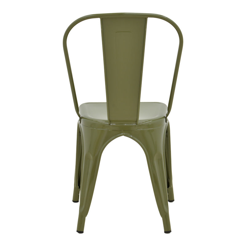 Стол Utopia метален в маслинено зелен цвят 44x44x85см