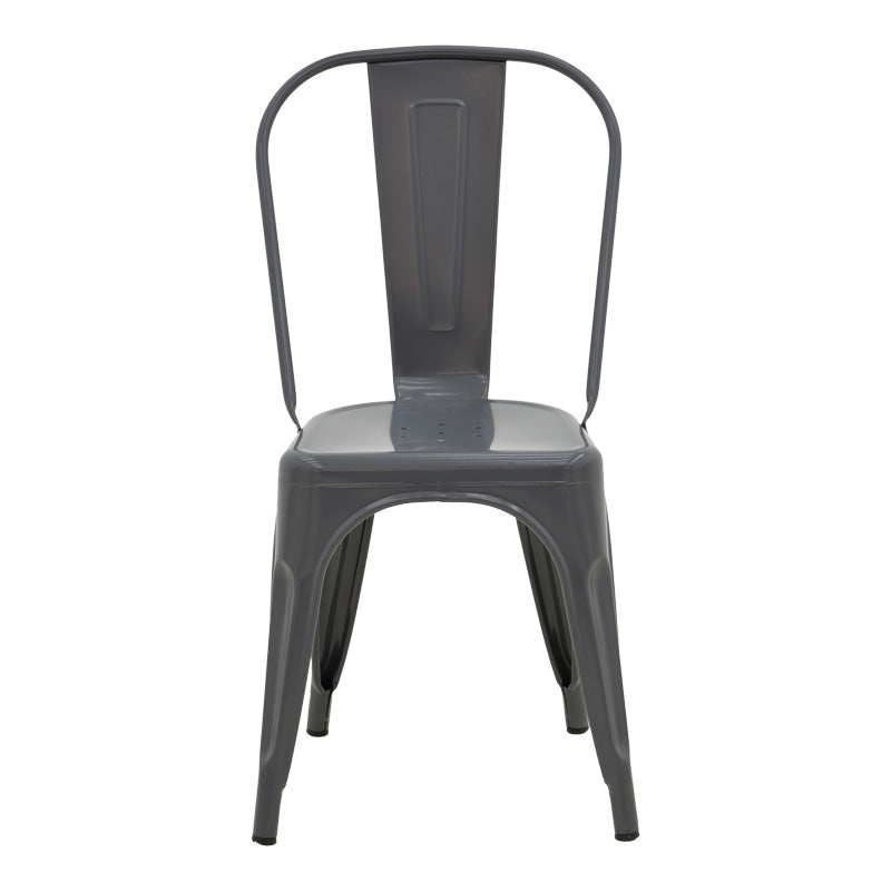 Стол Utopia метален в нюанс антрацит 44x44x85см