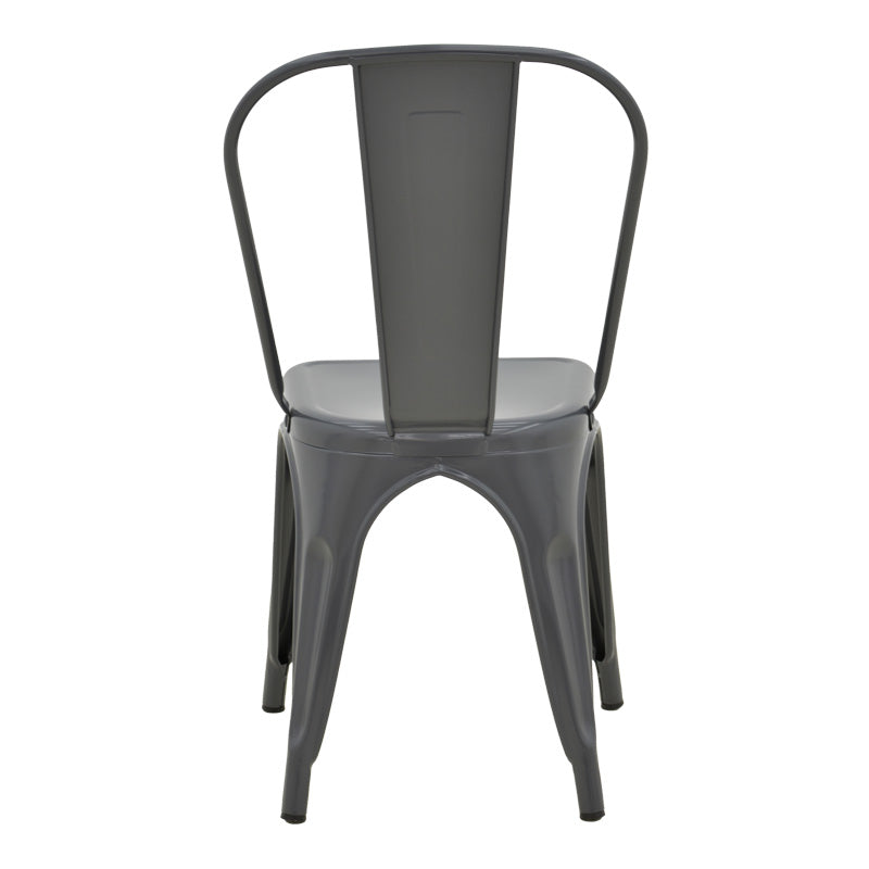 Стол Utopia метален в нюанс антрацит 44x44x85см