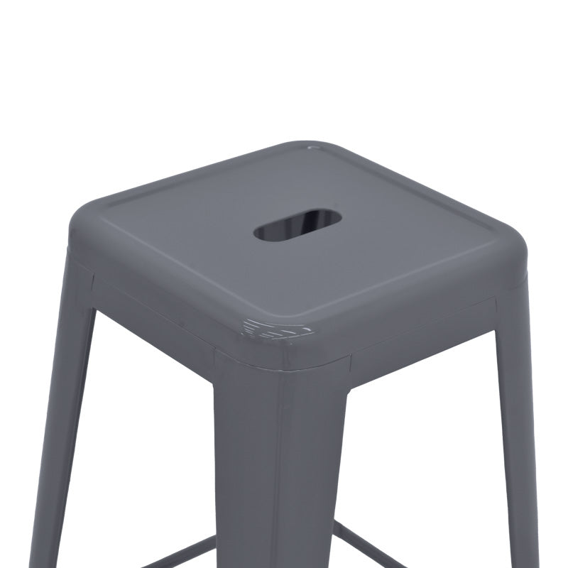 Бар стол UTOPIA метален цвят антрацит 42x42x76см