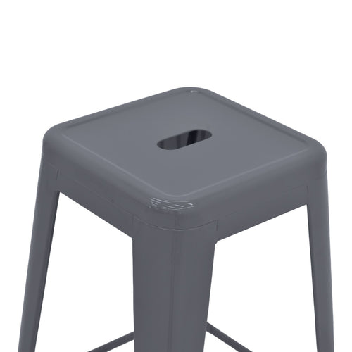 Бар стол UTOPIA метален цвят антрацит 42x42x76см