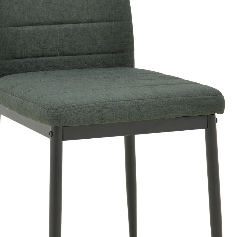 Стол PARKER  плат в цвят антрацит с черни метални крака 39,5x48x95см