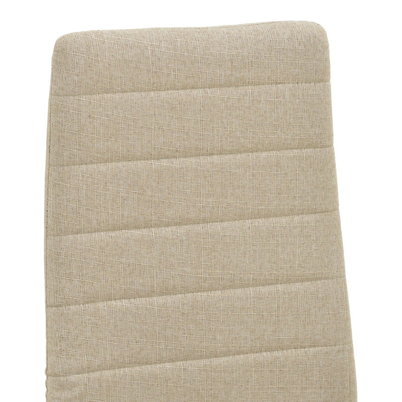 Стол Parker плат в бежов нюанс с крака от естествен метал 39.5x48x95см