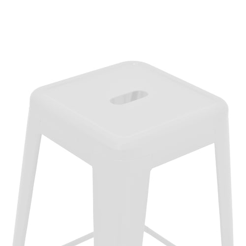 Бар стол UTOPIA метал бял мат 42x42x76см