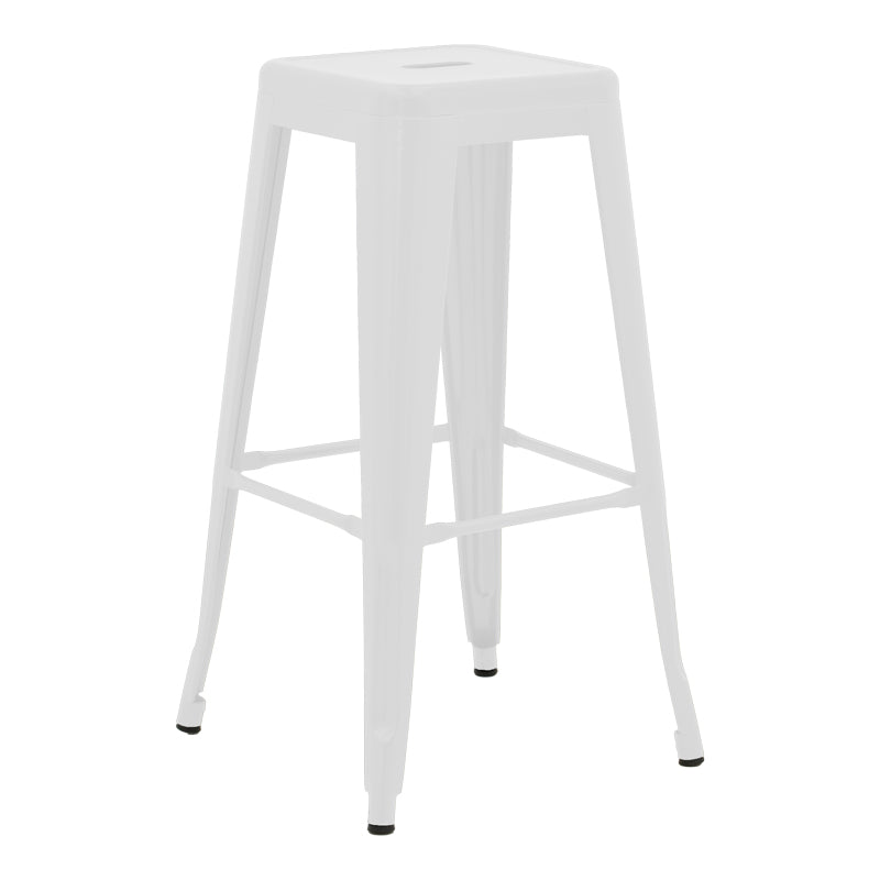 Бар стол UTOPIA метал бял мат 42x42x76см