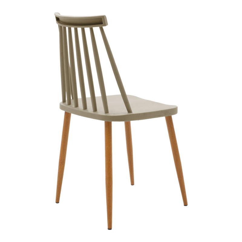 Трапезен стол  AURORA  pp-естествен цвят метални крака 42x49.5x77см