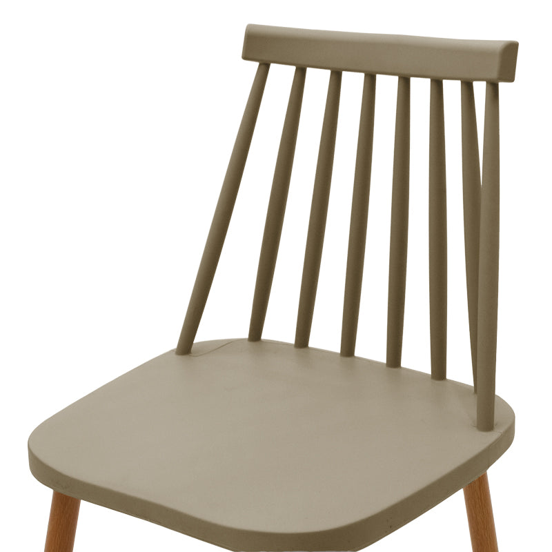 Трапезен стол  AURORA  pp-естествен цвят метални крака 42x49.5x77см