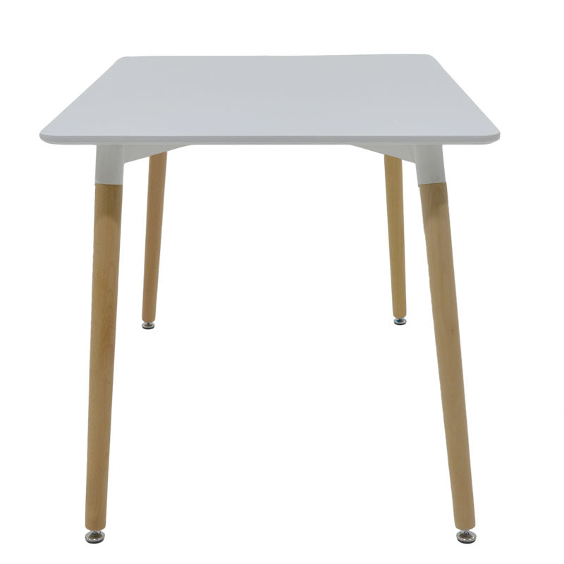 Трапезна маса NATALI от MDF в бял цвят 120x80x76 см