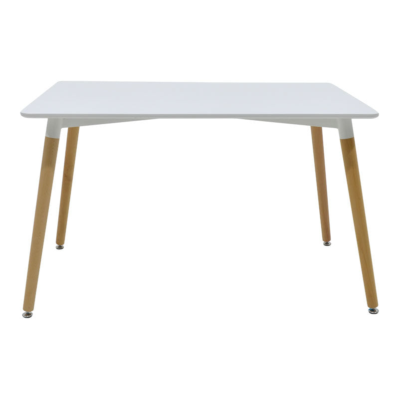 Трапезна маса NATALI от MDF в бял цвят 120x80x76 см