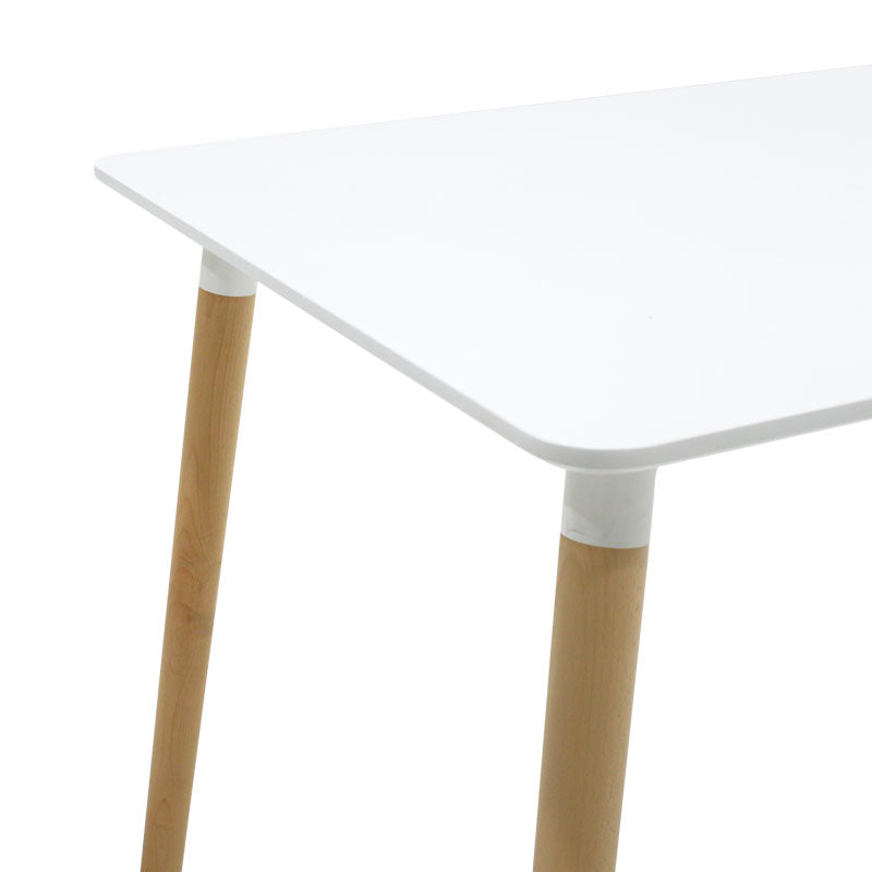Трапезна маса NATALI от MDF в бял цвят 120x80x76 см