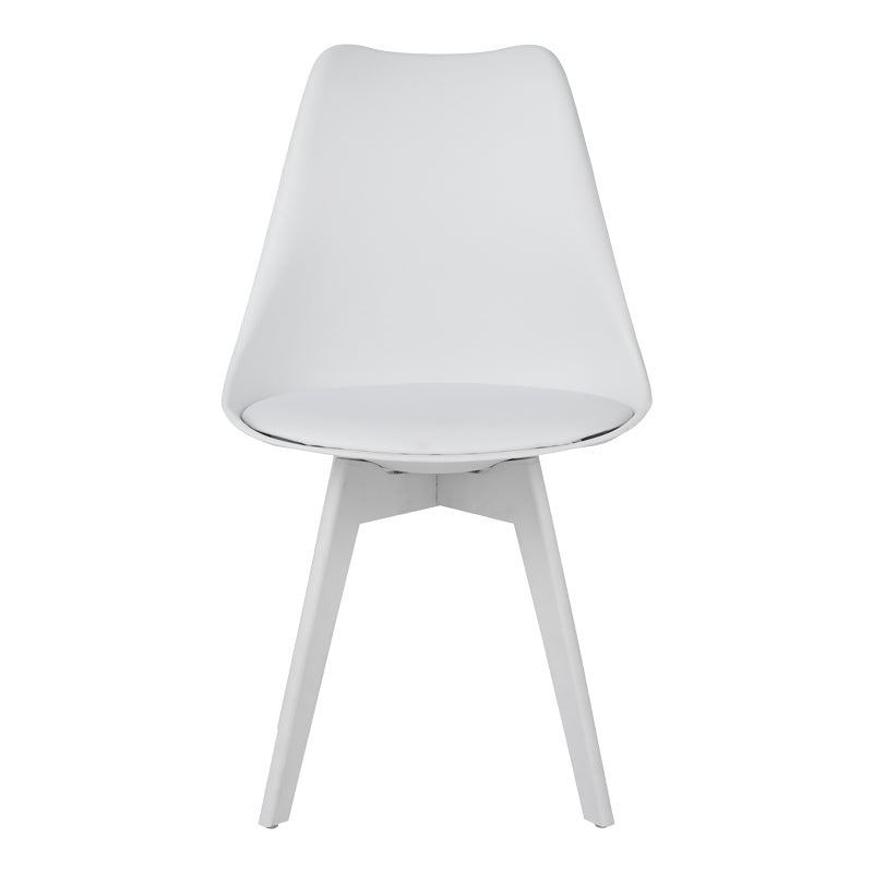 Стол VERONA   PP-PU в бял цвят 48.5x53.5x81.5cm