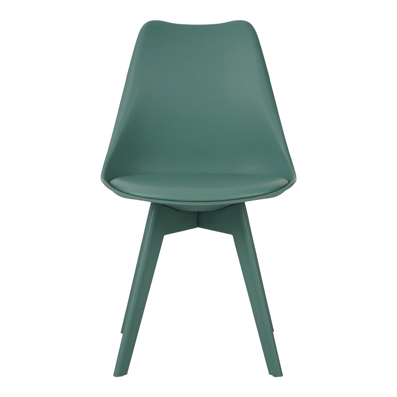 Стол Gaston I PP-PU в зелен цвят 48.5x53.5x81.5cm