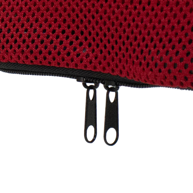 Мениджър офис стол Joel I плат мрежа черно-червено 60x60x109-118cm