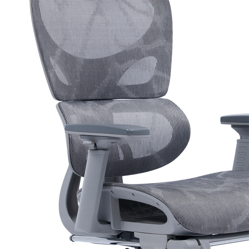 Офис стол мениджър с поставка за крачета Thelonius mesh grey