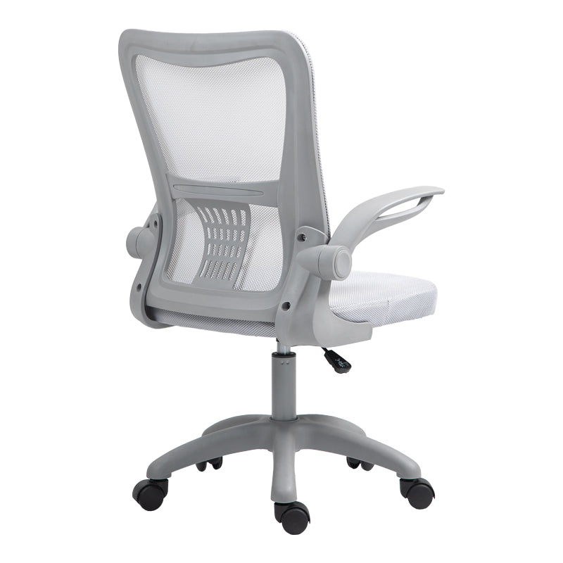 Работен стол мениджър Annalize мрежест сив 57χ53χ100cm