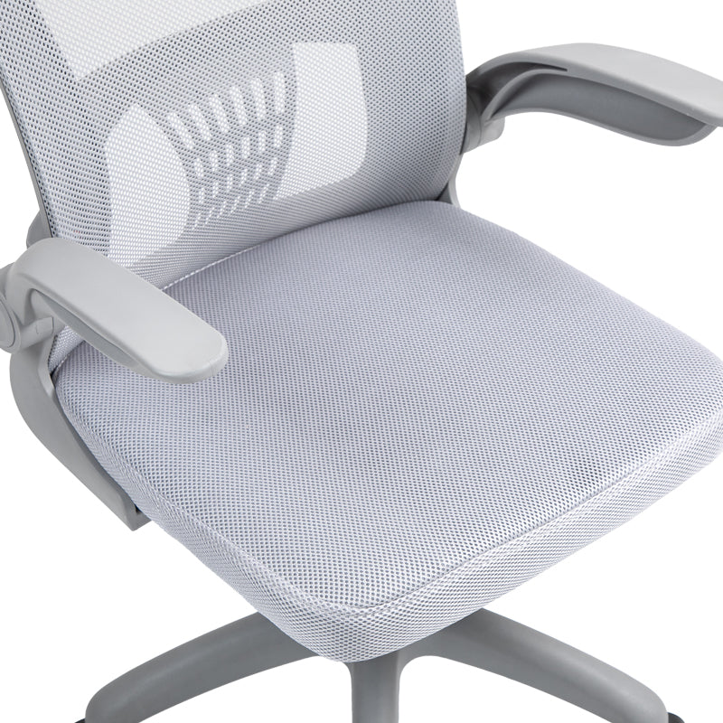 Работен стол мениджър Annalize мрежест сив 57χ53χ100cm