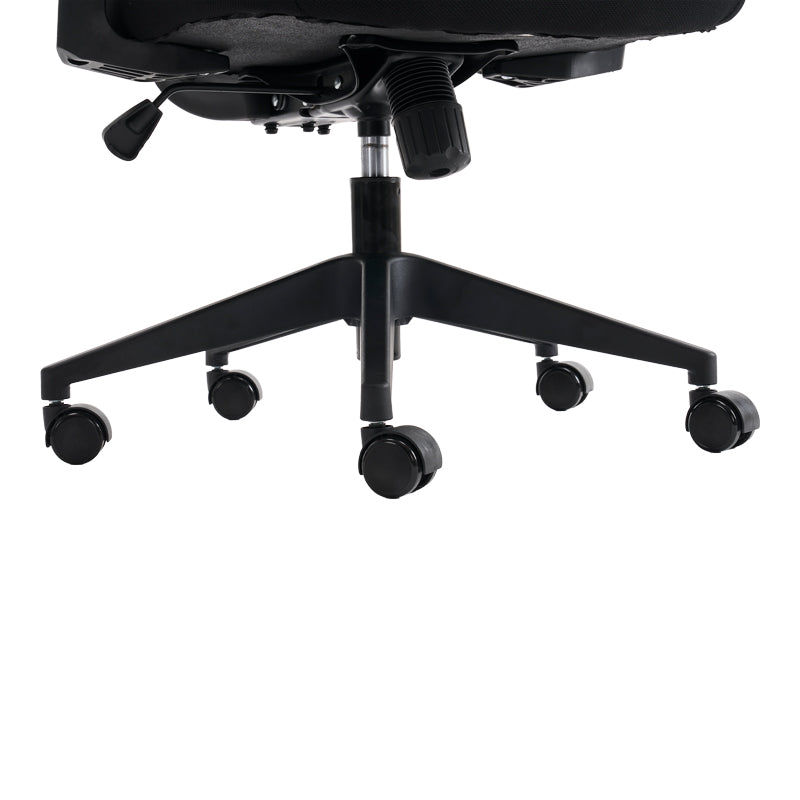 Мрежест черен мениджърски офис стол Cadrey 67x64x120-128см