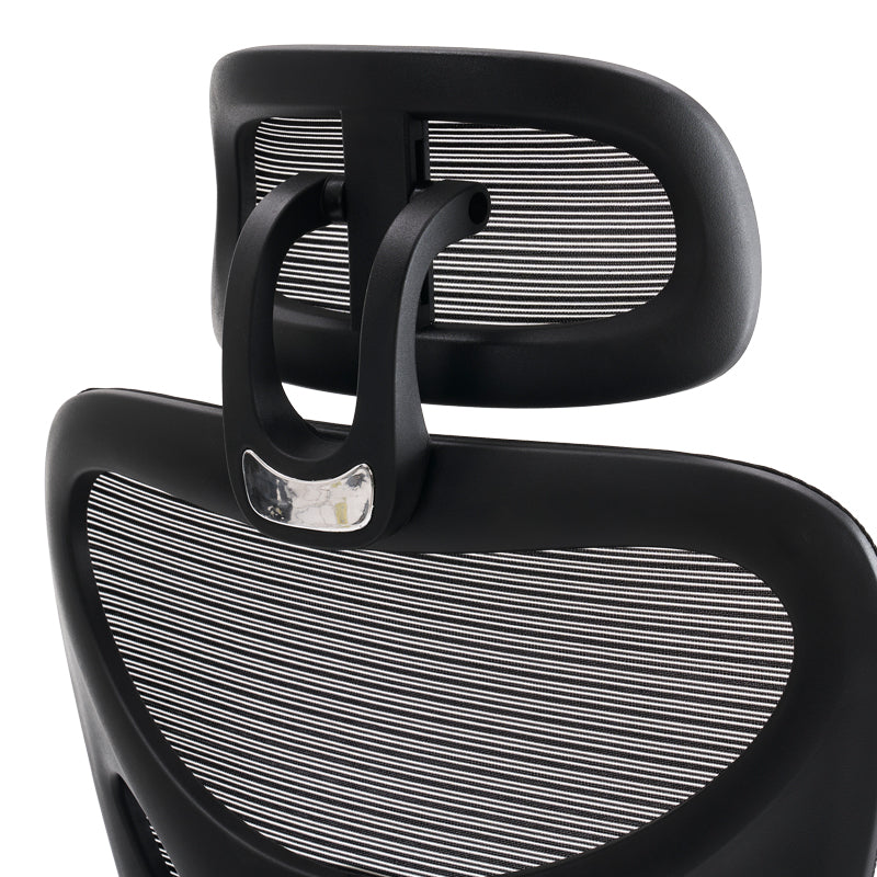 Мрежест черен мениджърски офис стол Cadrey 67x64x120-128см