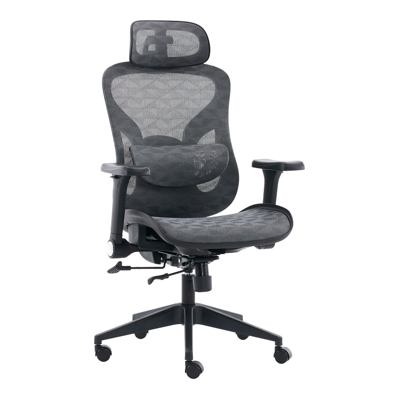 Офис стол Mesgo черно-сив 68x67-72x110-136см