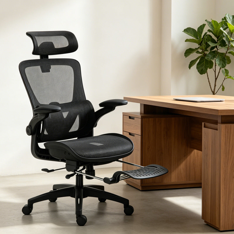 Work chair manager zenyk mesh black 63x70x126cm
