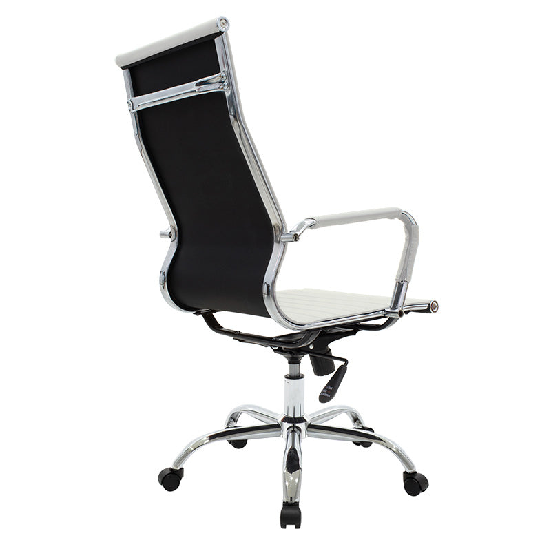 Мениджърски офис стол Valter бял pu 55.5x58x108см