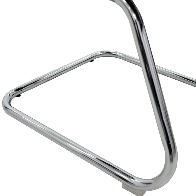 Посетителски офис стол Valter бял pu 55.5x48x88см