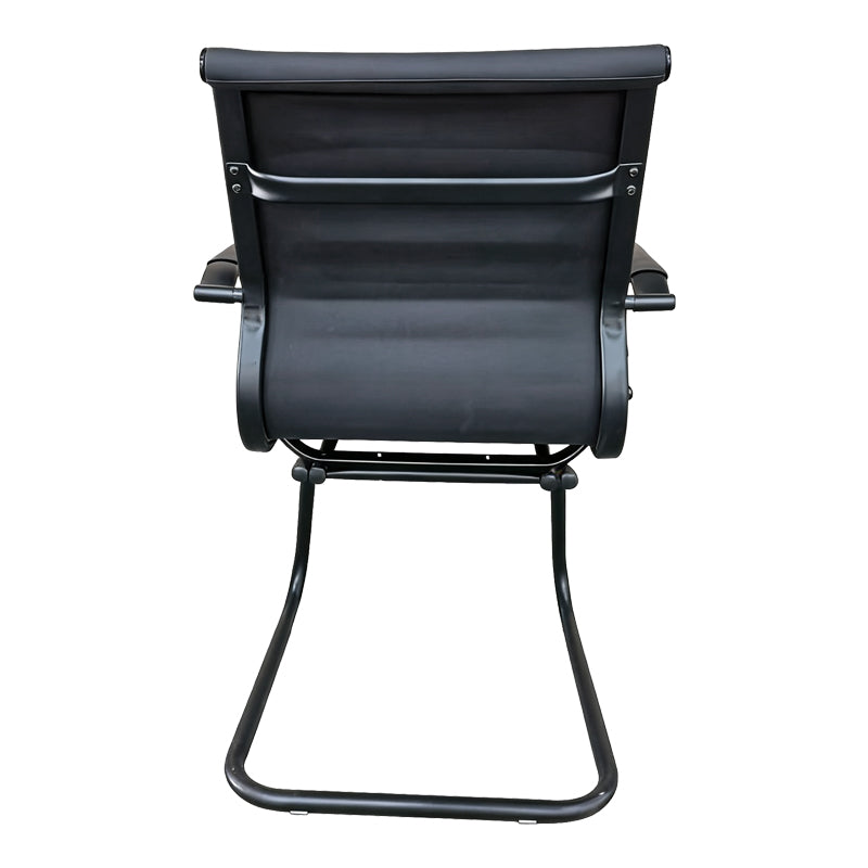 Офис стол за гости Valter черен pu 55,5x48x88см