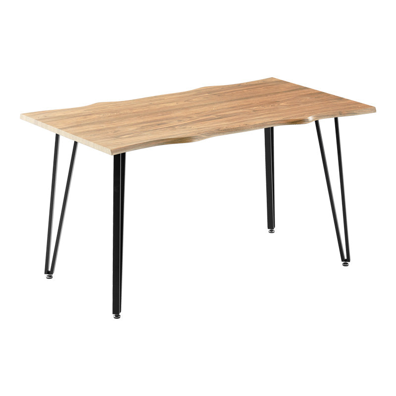 Трапезна маса IZZAC с MDF повърхност в сонома- черни метални крака 140x80x76 см