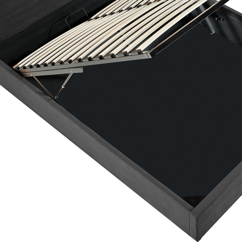 Двойно легло SONNIE  с място за съхранение въглен плат 150x200см