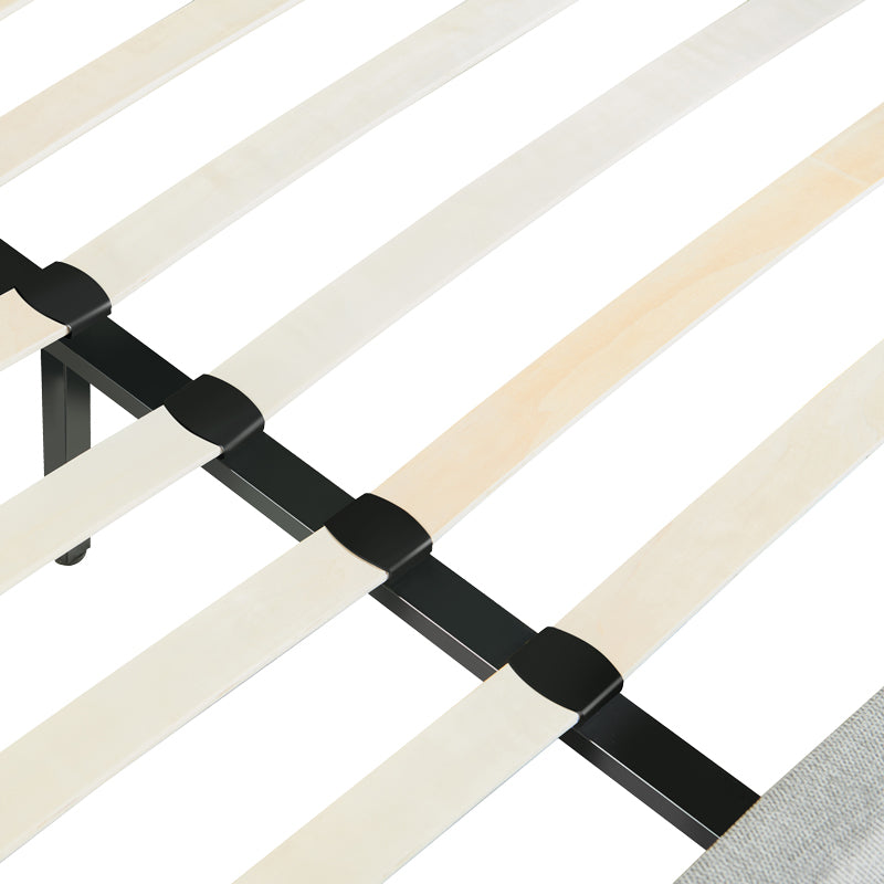 Двойно легло Majus въглен-бежов плат 160x200см