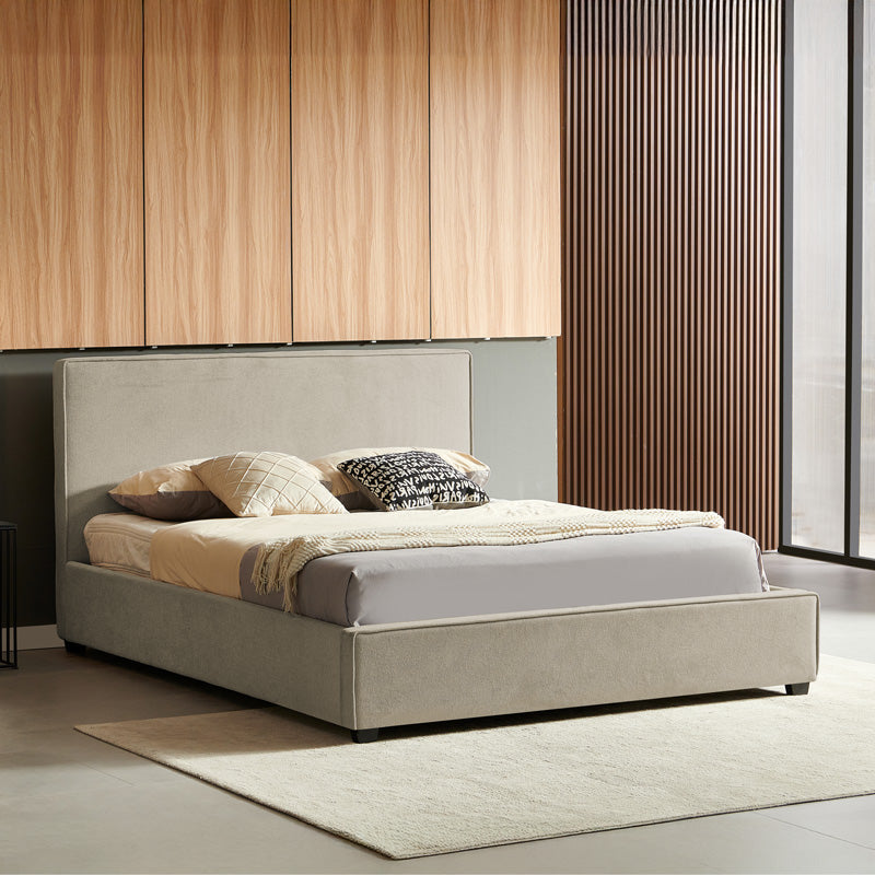 Двойно легло Bedka сив плат 160x200см