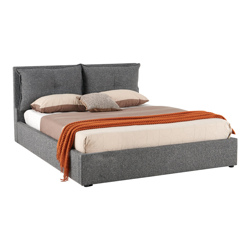 Двойно легло DORMA с място за съхранение, антрацит, плат 160x200 см