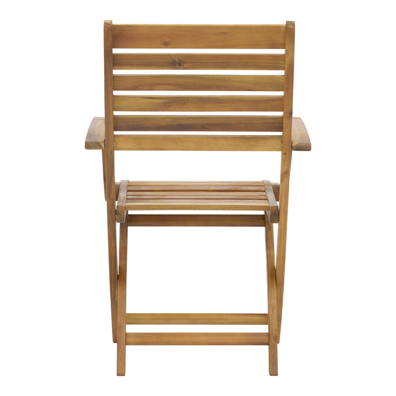 Сгъваемо кресло Gorpo естествено акациево дърво 57x59x93см