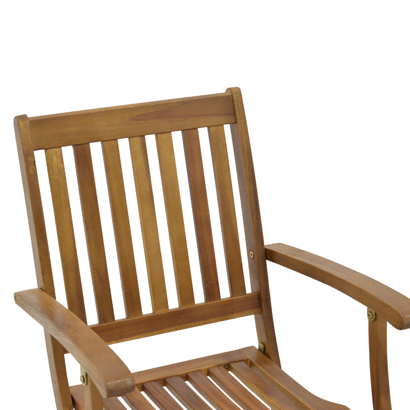 Сгъваемо кресло Joter естествено акациево дърво 53x60x90см