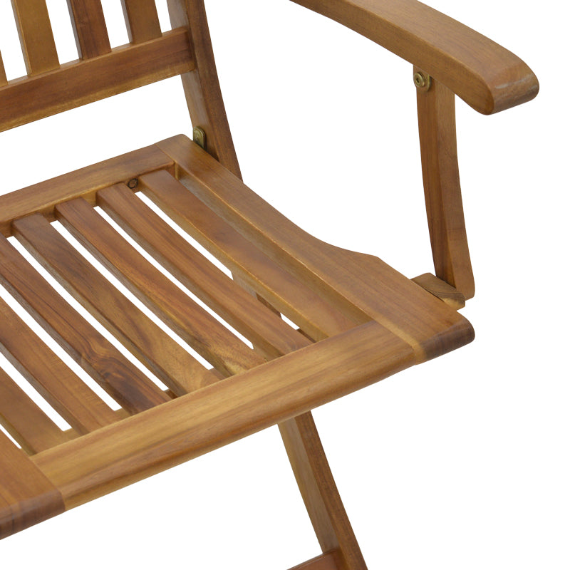 Сгъваемо кресло Joter естествено акациево дърво 53x60x90см