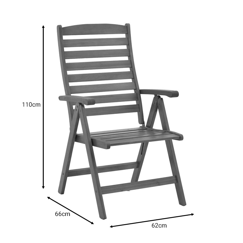 Комплект  SOPHO от 5бр.естествено акациево дърво масив 200/150x100x75см