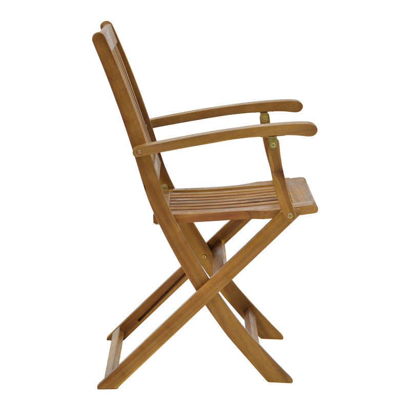 Комплект  JOTER-CARPUVA от 3бр сгъваеми естествено акациево дърво масив D70x74cm