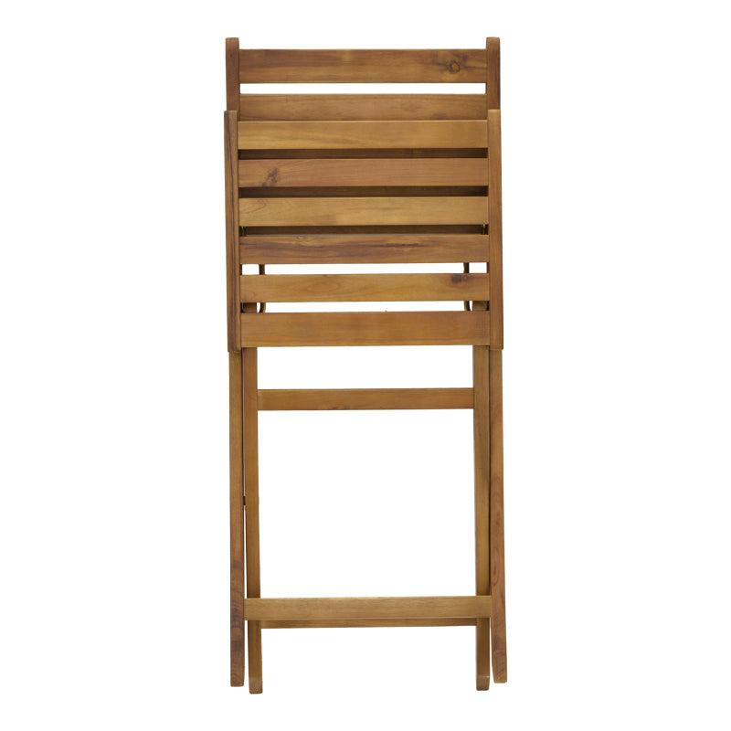 Комплект FATEL от 3 бр сгъваеми/ естествено акациево дърво D70x74cm