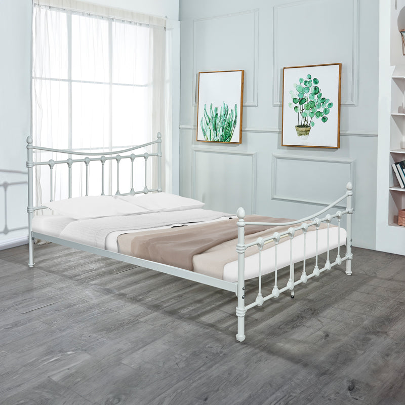 Легло Beowulf бял метал 140x190см