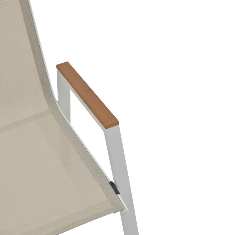Kомплект AZELIE 3части алуминий в бял нюанс 80x80x74см