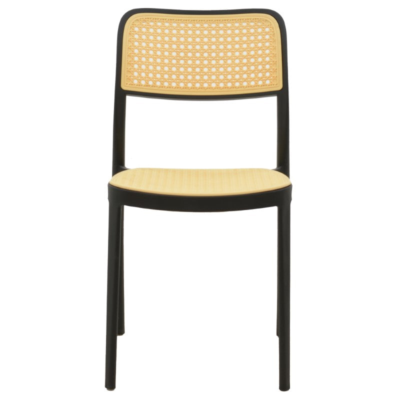 Стол WESTLEY pp natural-черен 55x47x81см