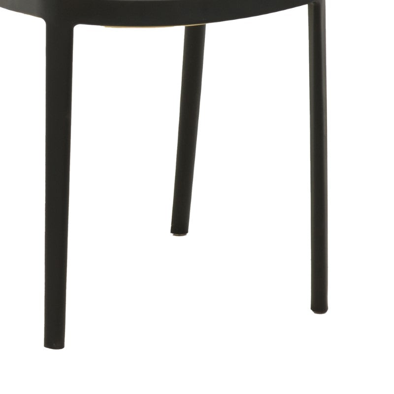 Стол WESTLEY pp natural-черен 55x47x81см
